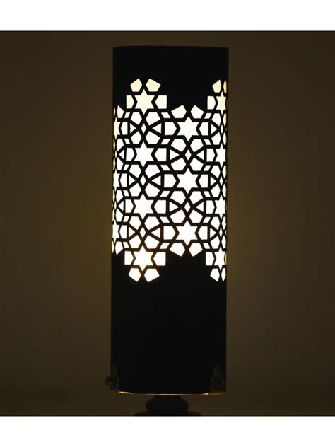 Black metal table lamp | Buy brass table lamp Online | Kalpané