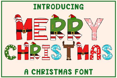 Merry Christmas Font by Doodle Alphabet · Creative Fabrica