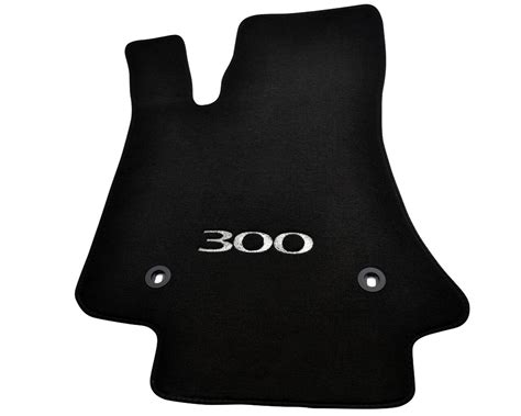 Floor Mats For Chrysler 300C 2011- Black Tailored Carpets With 300 ...