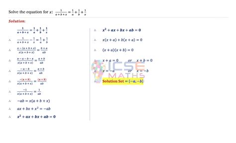 Welcome To ICSE Maths
