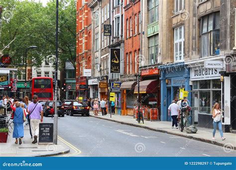 London Denmark Street editorial photography. Image of corporation - 122298297