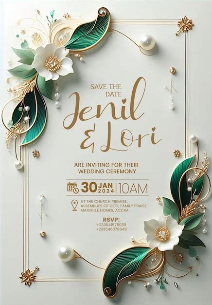 Luxurious gold and turquoise aqua blue floral wedding invitation design ...
