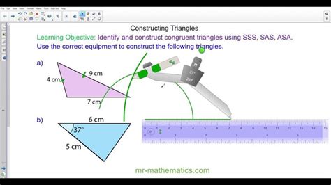 Image result for How to Construct a Triangle Using Protractor PDF