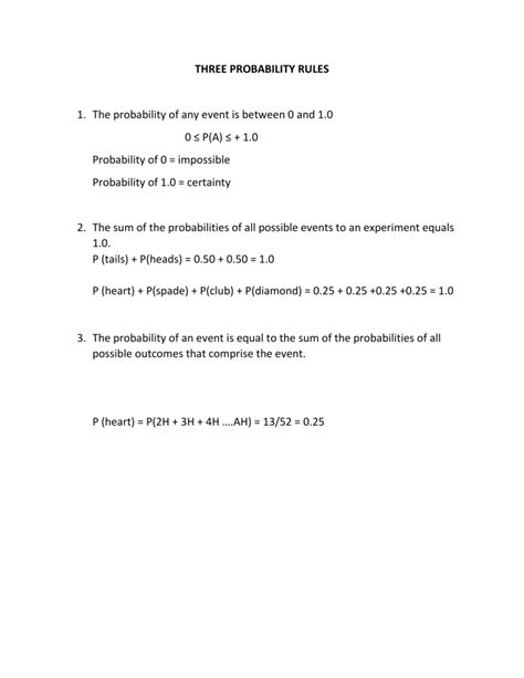Image result for Probability Rules and Their Examples