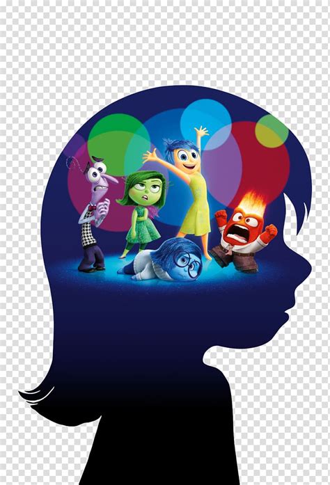 Inside Out illustration, Pixar Emotion Film Poster, brain transparent ...