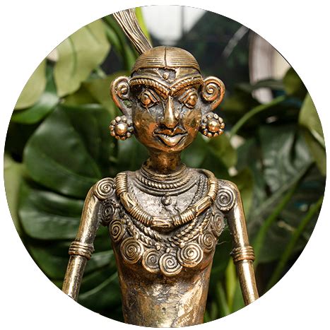 Buy Dhokra Craft Curio - Ornate Nandi Online