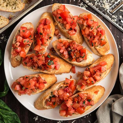 Bruschetta Appetizers Recipes Easy Vegan Miso Tomato Bruschetta Recipe