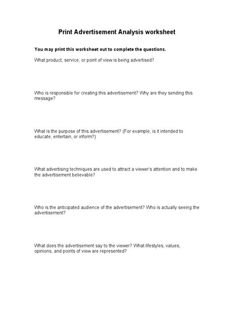 Image result for Advertisement Analysis Assignment with Questions