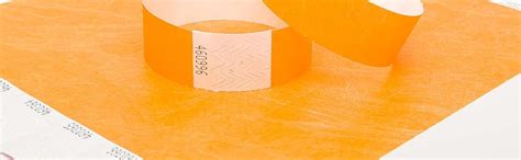 WristID Tyvek Paper Wristband Orange Color Pack of 1000 On Amazon ...