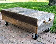 Image result for Rustic Reclaimed Wood Coffee Table