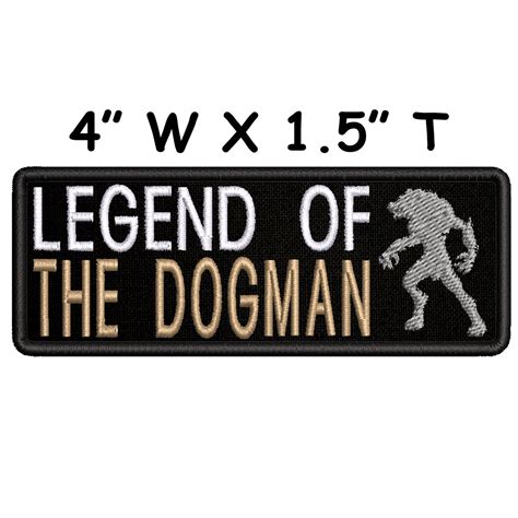 Legend of the Dogman Patch Embroidered DIY Iron-on Custom - Etsy