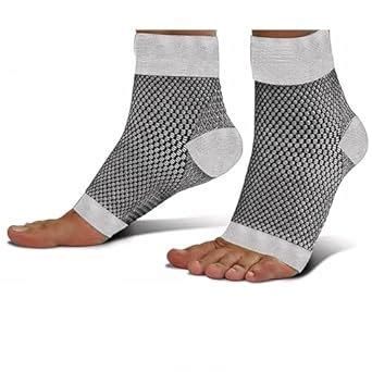 Ecosync Open Toe Bamboo Compression Socks | Unisex | Nano Compression ...