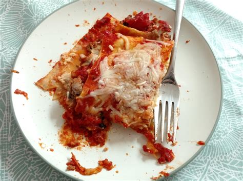 406 calories (30g protein) per slice for lasagna. Ground turkey ...