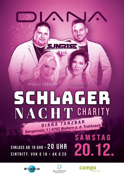 Schlagernacht in der Tanzbar DIANA in A-4702 Wallern / Österreich ...