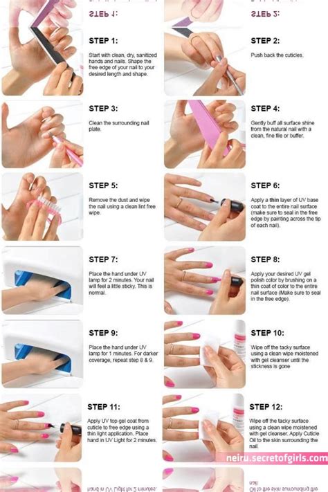 Step by Step Applying False Nails 的图像结果