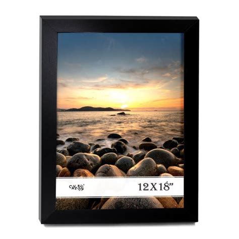 12x18 Black Wood Picture Frame with Polished Plexiglass | Michaels
