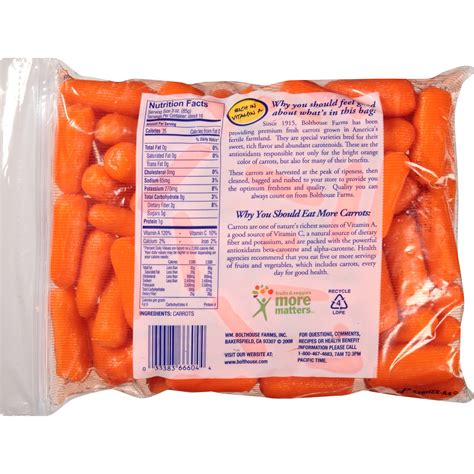 baby carrots nutrition