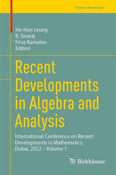 Buy Recent Developments in Algebra and Analysis: International ...