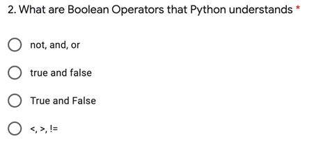 Image result for Boolean Operators in Python True or False