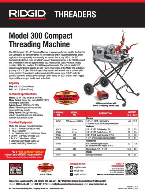 Image result for Ridgid 300 Compact Threading Machine