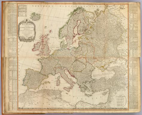 17th 18th Century Europe Map