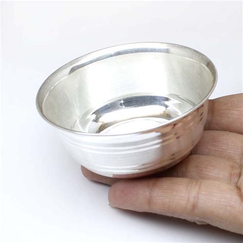 pure silver small bowl katori for tilak teeka pooja remedies 10781 ...