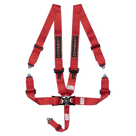 Corbeau 3in 5 Point Camlock Harness - Red - BCB Performance