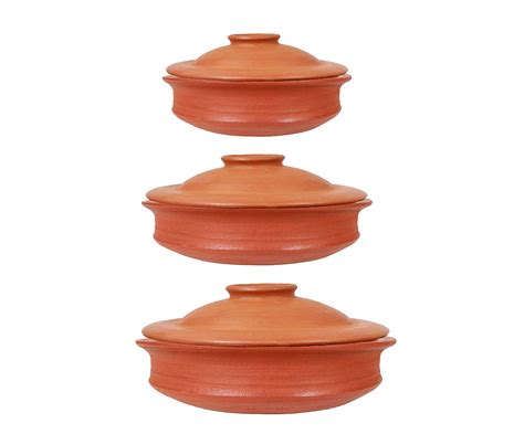 Buy 4U CRAFTS India Online Pottery Earthen Kadai, Clay Pots Combo for ...