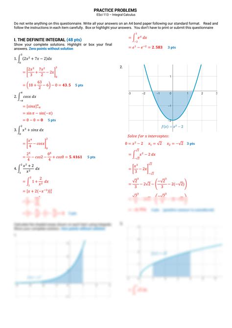 Definite Integral Question 的图像结果
