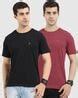 Buy Black & Maroon Tshirts for Men by Ardeur Online | Ajio.com