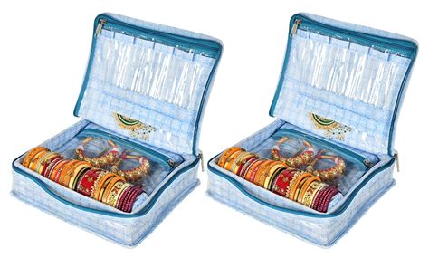 Kuber Industries Check Design Laminated PVC Jewellery Box/Organizer ...