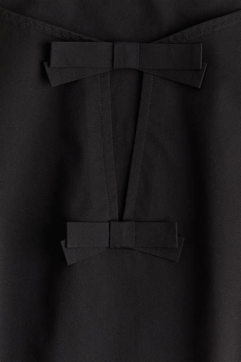 Bow-front top - Black - Ladies | H&M IN