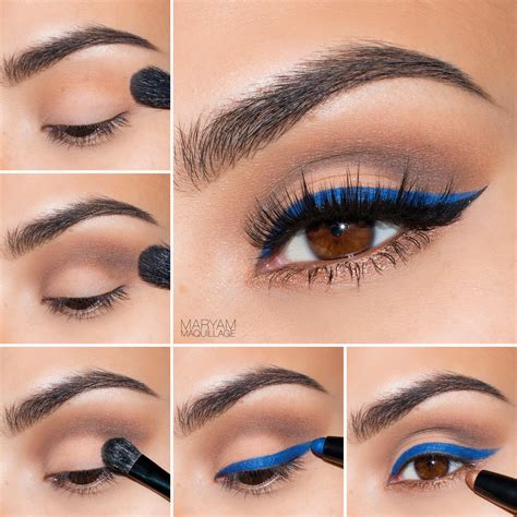 Blue Eye Makeup Tutorial 的图像结果
