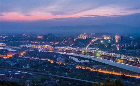 江西省上饶市望仙乡4A级景区望仙谷，一个仙侠浓郁的景区，夜景绝美图片素材