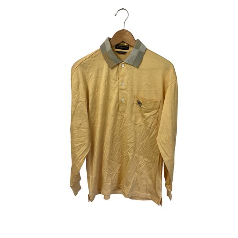 Early 00's CLASSIC MUNSINGWEAR Long-Sleeve Polo Shirt, Yellow, Size SA ...