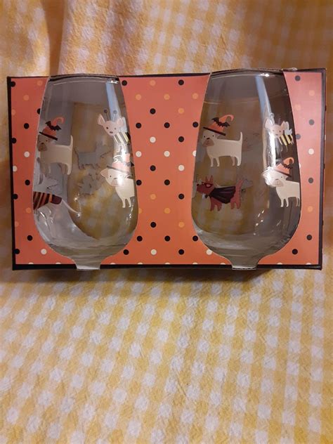 T.J.Maxx Orange Wine Glasses | Mercari