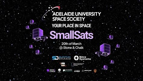 Your Place in Space: SmallSats, Stone & Chalk, Adelaide, 20 March 2024 ...