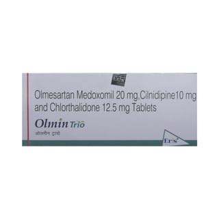 Olmin Trio 20/10/12.5mg Strip Of 15 Tablets: Uses, Side Effects, Price ...