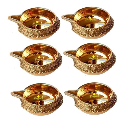 Buy Yagyansh Handmade Brass Kuber Diya/Pital Jyot Diva/Pooja Deepak ...
