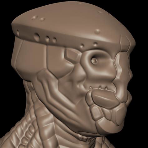 Alien Head 3D Model 的图像结果