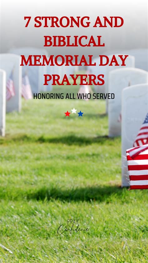 7 Biblical Memorial Day Prayers (2023) - Pray With Confidence