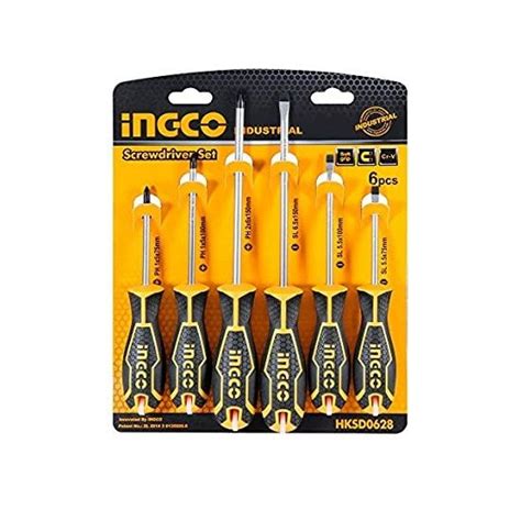 Buy Ingco Screwdriver Set 6 Pcs HKSD0628 Online - Technocart