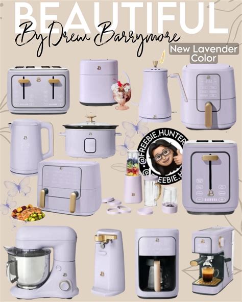 Beautiful Lavender Kitchen Appliances by Drew Barrymore