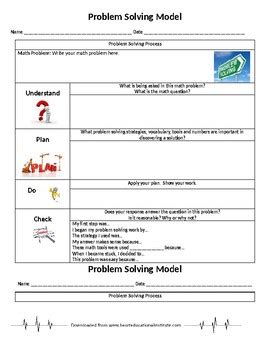 Image result for Problem Solving Models Math