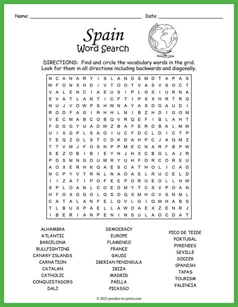 Spanish Word Search Clip Art Bilingual English Spanish Word Search