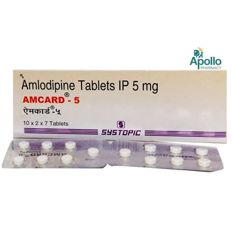 AMCARD 5MG TABLET Price, Uses, Side Effects, Composition - Apollo Pharmacy