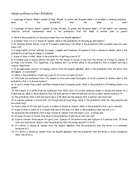 Probability Mathematical Problems 的图像结果