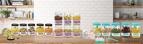 Buy PEARLPET Transparent Space Saver Container for Kitchen Storage Set ...