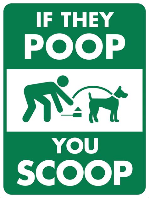 Image result for Dog Poop Signs