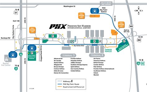 Maps & Directions | Phoenix Sky Harbor International Airport